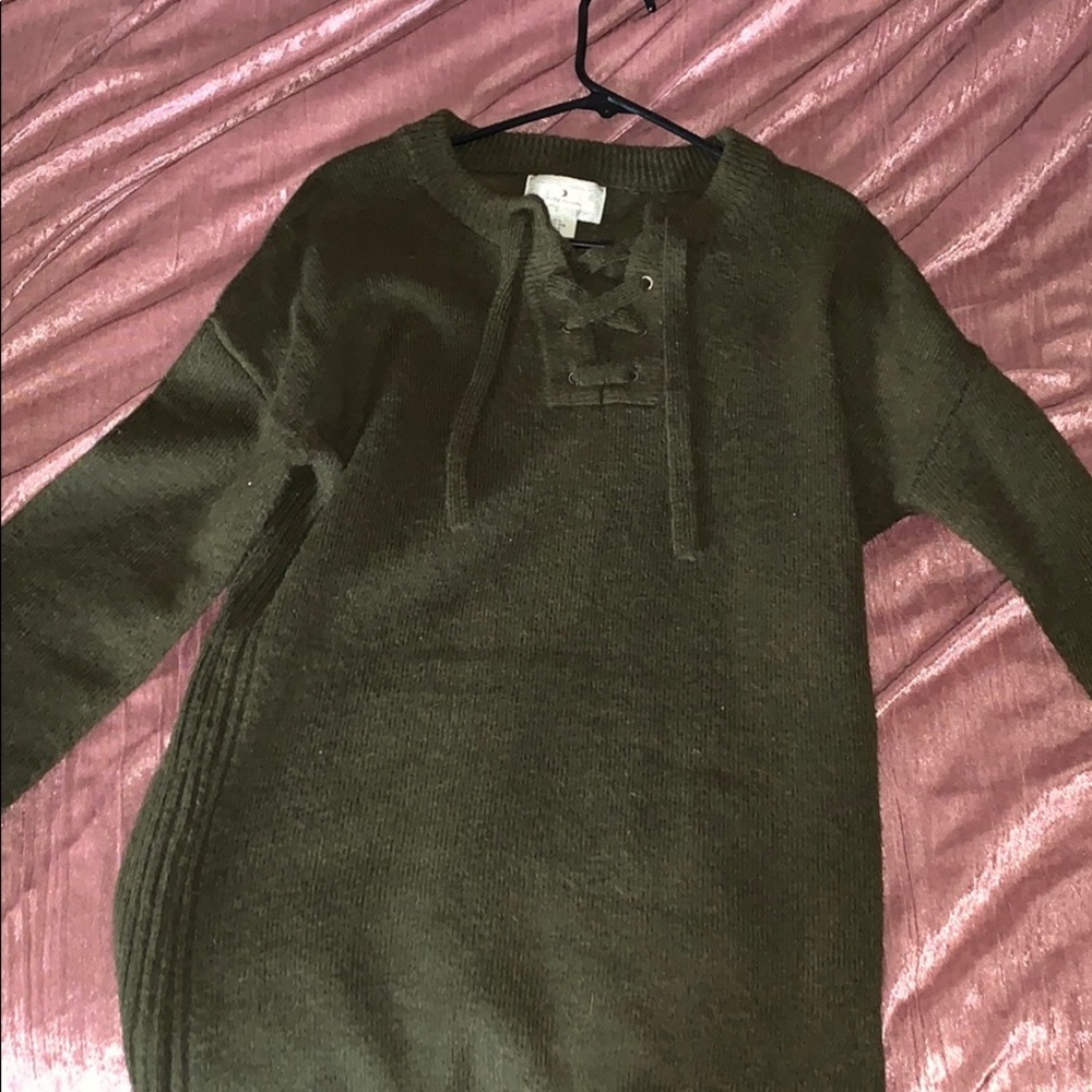 Thick and cozy sweater dress